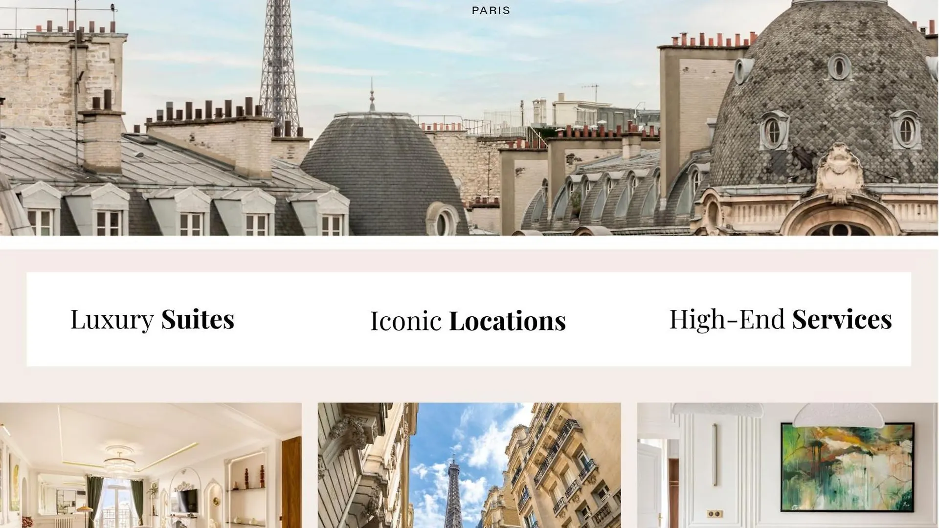 Merveil Luxury Suite - Eiffel Tower Terrasse Paris Apartment